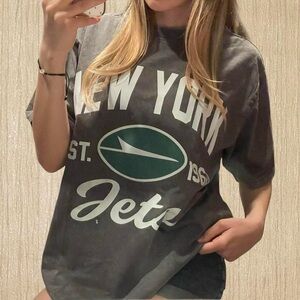 Gameday Couture NFL New York Jets grey + white + green t-shirt 💚🏈